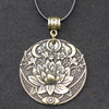 Indian Mythology Ancient Indian Mandala Flower Necklace Mandala Pendant Zen Yoga OM Pendant