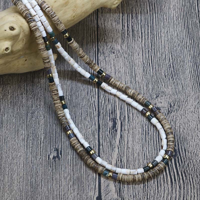 Shop for Mens Black Onyx and Silver Hematite Beaded Necklace | JaeBee