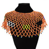 Indian Tribal African Statement  Necklaces Colorful  Resin Beaded Egyptian  Ethnic Bib  Collier Shoulder Choker Necklace Jewelry
