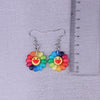 Indie Goth Acrylic Pendant Rainbow Sunflower Necklace for Women Men Chain Choker Collar Goblincore Jewelry Aesthetic Accessories