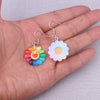 Indie Goth Acrylic Pendant Rainbow Sunflower Necklace for Women Men Chain Choker Collar Goblincore Jewelry Aesthetic Accessories