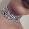 Individual elements tide female necklace retro simple multi-layer neck chain nightclub glitter girls dance party dress j