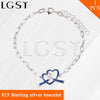 Infantile autism jewelry 925 sterling silver adjustable bracelet fitting with pearl seat, charm pearl bracelet accessory