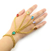 Infinite Power Glove Gauntlet Bracelets Bangles Gem Stone Pulsera for Women Girls Jewelry Gift Finger Chain