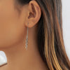 IngeSight.Z 1 Pair Simple Hollowed out Stars Ear line for Women Gold Color Long Tassel Hanging Earrings Jewelry Brincos Bijoux
