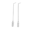 IngeSight.Z 1 Pair Simple Hollowed out Stars Ear line for Women Gold Color Long Tassel Hanging Earrings Jewelry Brincos Bijoux