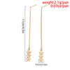 IngeSight.Z 1 Pair Simple Hollowed out Stars Ear line for Women Gold Color Long Tassel Hanging Earrings Jewelry Brincos Bijoux