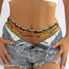 IngeSight.Z 10 Pcs Colorful Beaded Elastic Waist Chain for Women Sexy Beach Waistband Bikini African Belly Body Jewelry Gift