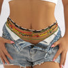 IngeSight.Z 10 Pcs Colorful Beaded Elastic Waist Chain for Women Sexy Beach Waistband Bikini African Belly Body Jewelry Gift