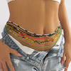 IngeSight.Z 10 Pcs Colorful Beaded Elastic Waist Chain for Women Sexy Beach Waistband Bikini African Belly Body Jewelry Gift