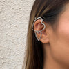 IngeSight.Z 1PC Cute Double Heart Clip Earrings Without Piercing Simple Arc Ear Hanging Earrings Fake Cartilage Ear Bone Jewelry