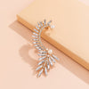 IngeSight.Z 1PC Shiny Full Rhinestones Crystal Stud Earrings Punk Arc Ear Hanging Piercing Earrings for Women Jewelry Brincos