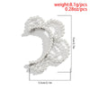 IngeSight.Z  1pcs Korean Elegant Pearl Flower Shape Clip Earrings For Women Simple Punk No ear Piercing Full Pearl Ear Cuff Clip