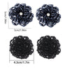 IngeSight.Z 2 Pieces Charm Acrylic Bead Flower Shoe Decoration Elegant Women Anklet Shoe Clip Jewelry Accessories Buckle