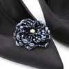 IngeSight.Z 2 Pieces Charm Acrylic Bead Flower Shoe Decoration Elegant Women Anklet Shoe Clip Jewelry Accessories Buckle