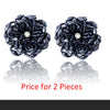 IngeSight.Z 2 Pieces Charm Acrylic Bead Flower Shoe Decoration Elegant Women Anklet Shoe Clip Jewelry Accessories Buckle