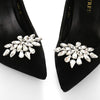 IngeSight.Z 2 Pieces Charm Glass Drill Shoe Decoration Women Anklet Elegant Shoe Clip Prom Bridal Wedding Jewelry Accessories