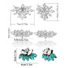 IngeSight.Z 2 Pieces Charm Glass Drill Shoe Decoration Women Anklet Elegant Shoe Clip Prom Bridal Wedding Jewelry Accessories