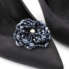 IngeSight.Z 2 Pieces Charm Glass Drill Shoe Decoration Women Anklet Elegant Shoe Clip Prom Bridal Wedding Jewelry Accessories