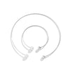IngeSight.Z 2PCS/Set Simple Simulated Pearl CCB Bead Chokers Necklace Bracelet For Women Punk Adjustable Wedding Jewelry Gift