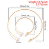 IngeSight.Z 2PCS/Set Simple Simulated Pearl CCB Bead Chokers Necklace Bracelet For Women Punk Adjustable Wedding Jewelry Gift