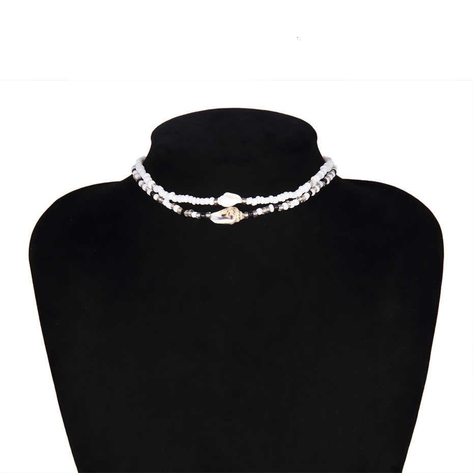 IngeSight.Z 2Pcs/Lot Bohemian Colorful Bead Choker Necklace Collar Statement Letter LOVE Clavicle Chain Women Necklaces Jewelry