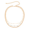 IngeSight.Z 2Pcs/Set Natural Opal Stone Link Chain Harness Waist Belly Chain Multi Layered Bead Chain Bikini Body Women Jewelry
