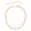 IngeSight.Z 2Pcs/Set Natural Opal Stone Link Chain Harness Waist Belly Chain Multi Layered Bead Chain Bikini Body Women Jewelry