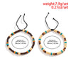 IngeSight.Z  2pcs/Set Wooden Bead Table Wax Anklet Set for Men Bohemia Adjustable Stacking Charm Camping Bracelet on the Leg