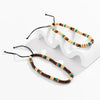 IngeSight.Z  2pcs/Set Wooden Bead Table Wax Anklet Set for Men Bohemia Adjustable Stacking Charm Camping Bracelet on the Leg