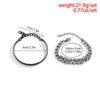 IngeSight.Z  2pcs/set Iced Out Cuban Link Chain Bracelet Bangle for Women Men Punk Thick Miami Rhinestone Hand Chain Jewelry