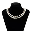 IngeSight.Z 2pcs/set White Imitation Pearls Choker Necklace for Women 2022 Trendy Pearl Beaded Summer Beach Neck Collar Jewelry