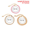 IngeSight.Z 3Pcs/Set Full Rhinestone Cuban Bracelets for Women Punk Matte Dripping Oil Wristband Bracelets Party Travel Gift