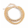 IngeSight.Z 3Pcs/Set Goth Gothic CCB Platics Big Ball Beaded Chain Choker Necklace Multi Layered Chunky Thick Curb Women Jewelry