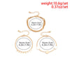 IngeSight.Z 3Pcs/Set Small Sequin Ball Beaded Pendant Bracelets  for Women Punk Gold Color Wrist Chain Friendship Bracelets 2022
