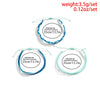 IngeSight.Z 3Pcs/set Wax Thread Braided Couple Bracelet for Men Women Handmade Simple Woven Friendship Bracelet Set Adjustable