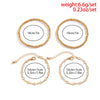 IngeSight.Z 4 Pcs/Set Punk CCB Plastic Beads Bracelet for Women Charm Clear Crystal Hand Bracelet Jewelry Gift  2022