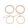 IngeSight.Z 4 Pcs/Set Punk CCB Plastic Beads Bracelet for Women Charm Clear Crystal Hand Bracelet Jewelry Gift  2022