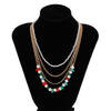 IngeSight.Z 4 Pcs/set Multilayer Natural Stone Pearl Beaded Choker Necklace For Women Men Boho Rhinestone Claw Chain Collar Gift