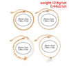 IngeSight.Z 4Pcs/Set Imitation Pearls OT Buckle Anklets for Women Punk Gold Color Link Chain Bracelet On Leg Jewelry 2022