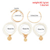 IngeSight.Z 5pcs/set Punk Cuban Chain Portrait Coin Pendant Bracelets For Women Vintage Imitation Pearls Bracelet Bangle Gift