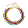 IngeSight.Z 7Pcs/Set Rainbow Colorful Beads Chain Choker Necklaces Bohemian Candy Color Short Collar Necklaces for Women Jewelry