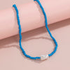 IngeSight.Z 9 Colors Rainbow Seed Beaded Short Choker Necklaces for Women Baroque Imitation Pearl Collar Necklaces Lover Jewelry