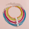 IngeSight.Z 9 Colors Rainbow Seed Beaded Short Choker Necklaces for Women Baroque Imitation Pearl Collar Necklaces Lover Jewelry