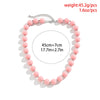IngeSight.Z Acrylic Pink Beaded Choker Necklace for Men Women Personality Hip Hop Chunky Clavicle Chain Statement Jewelry Gift