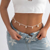 IngeSight.Z Bohemia Shell Pendant Belly Chain For Women Simple Wild Thin Beaded Belt Waist Chain 2022 Summer Beach Jewelry