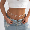 IngeSight.Z Bohemia Shell Pendant Belly Chain For Women Simple Wild Thin Beaded Belt Waist Chain 2022 Summer Beach Jewelry