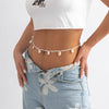 IngeSight.Z Bohemia Shell Pendant Belly Chain For Women Simple Wild Thin Beaded Belt Waist Chain 2022 Summer Beach Jewelry