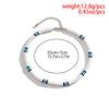 IngeSight.Z Bohemian Blue White Soft Polymer Clay Choker Necklace for Women Men Tribal Jewelry African Necklace Collar 2022