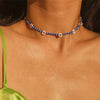 IngeSight.Z Bohemian Colorful Beads Flower Choker Necklace for Women 2022 Summer Statement Short Collar Clavicle Chain Jewelry